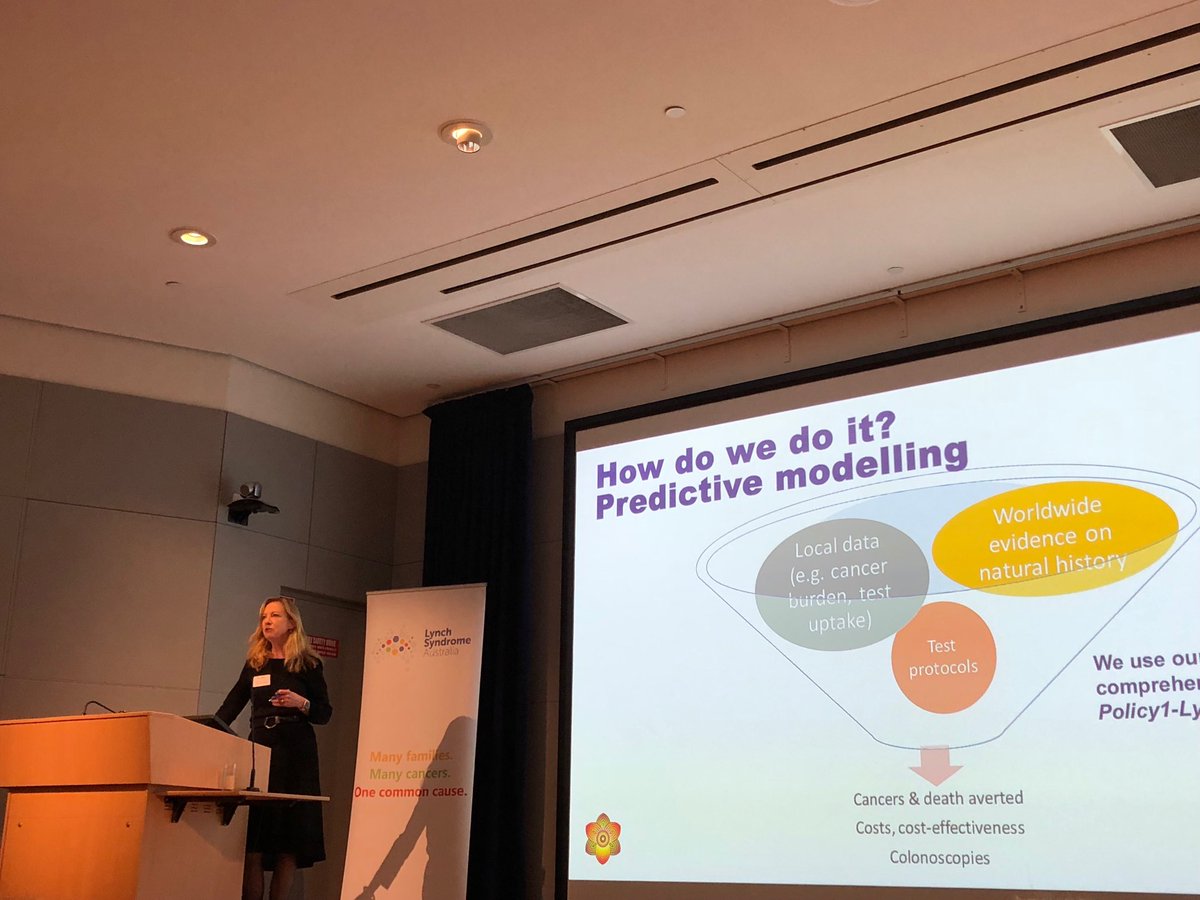 Lynch Syndrome Au (@lynchsyndromeau) on Twitter photo # <a href="/CCNewSouthWales/">Cancer Council NSW</a> director of cancer takes us to the ‘unreal world’ of predictive modelling to investigate cost-effective of systematic tumour screening in Australia #takingcontrollynch # <a href="/CCNewSouthWales/">Cancer Council NSW</a> director of cancer takes us to the ‘unreal world’ of predictive modelling to investigate cost-effective of systematic tumour screening in Australia #takingcontrollynch