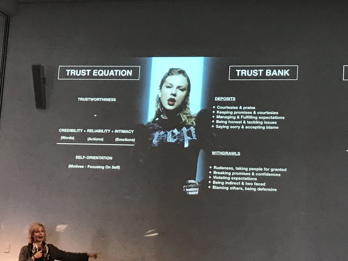 Nadine_Zrinzo's tweet photo. The trust equation and the trust bank. When you rock up and show up for others, and keep your promises you add deposits to your trust bank #genyou https://t.co/GAHEvbBSJw