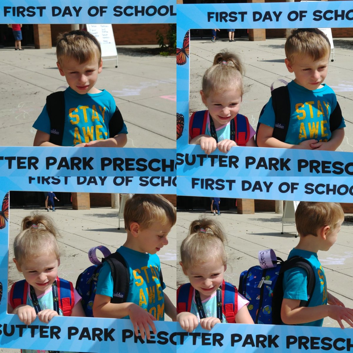 TheLittlestDiva's tweet photo. When it's Big Brother's first day of school and you step in so he can mingle. #ItsWorthit #shecantwait https://t.co/RuhErfFVOr