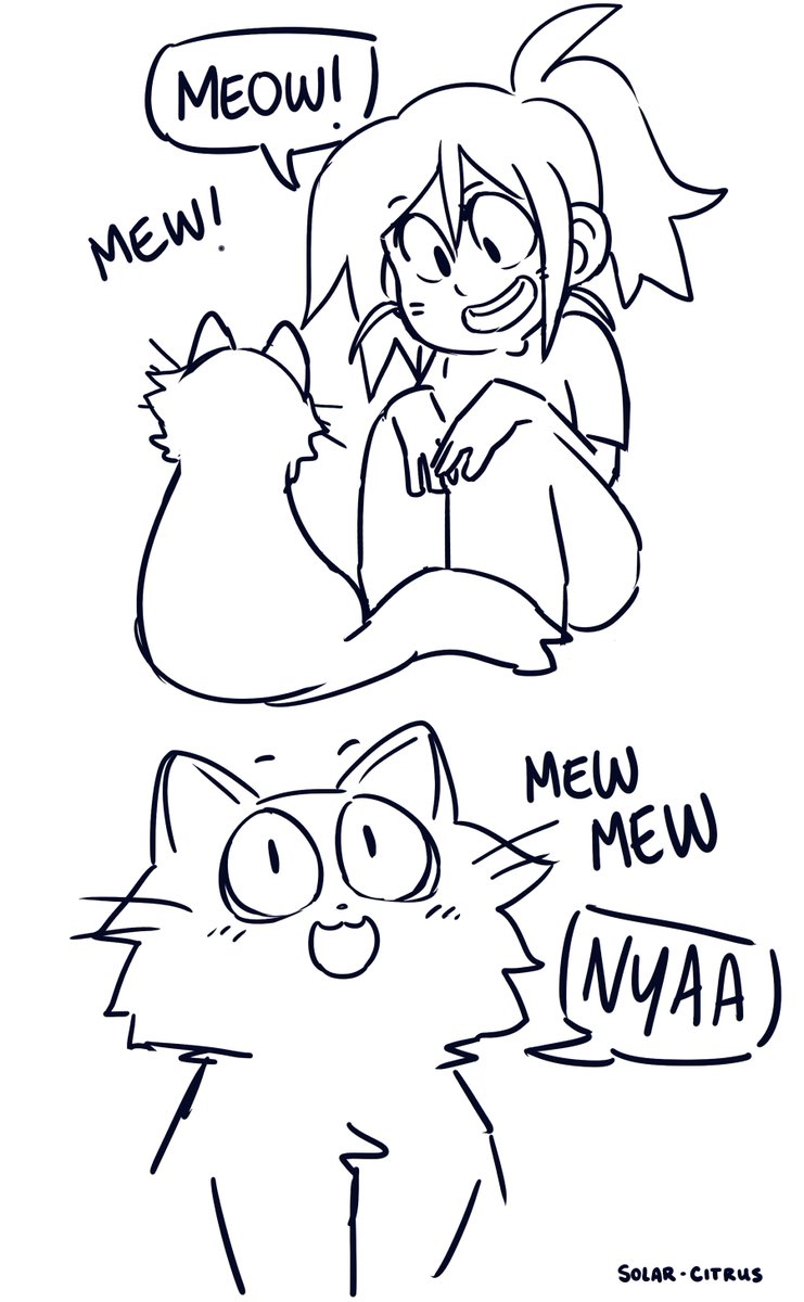 ....I don't remember drawing this but this is an accurate daily interaction with my cat 