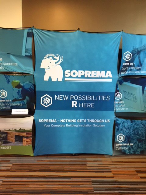 IIBEC2020's tweet photo. Our Building Envelope #Symposia don't have huge trade shows like convention, but they still boast exhibitors with lots of new products to share! Thank you to all of our sponsors and exhibitors for helping make our events successful. #BuildingEnvelope #CBES2018 https://t.co/7TYvyoMX00