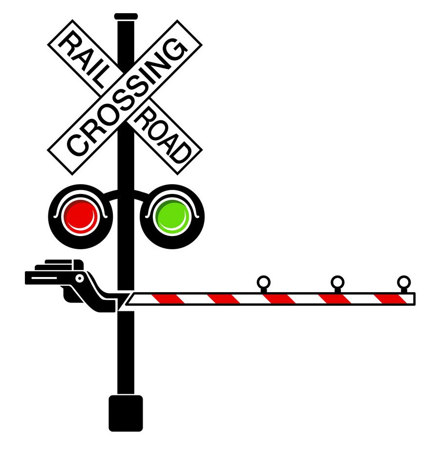 Railroad Crossing знак