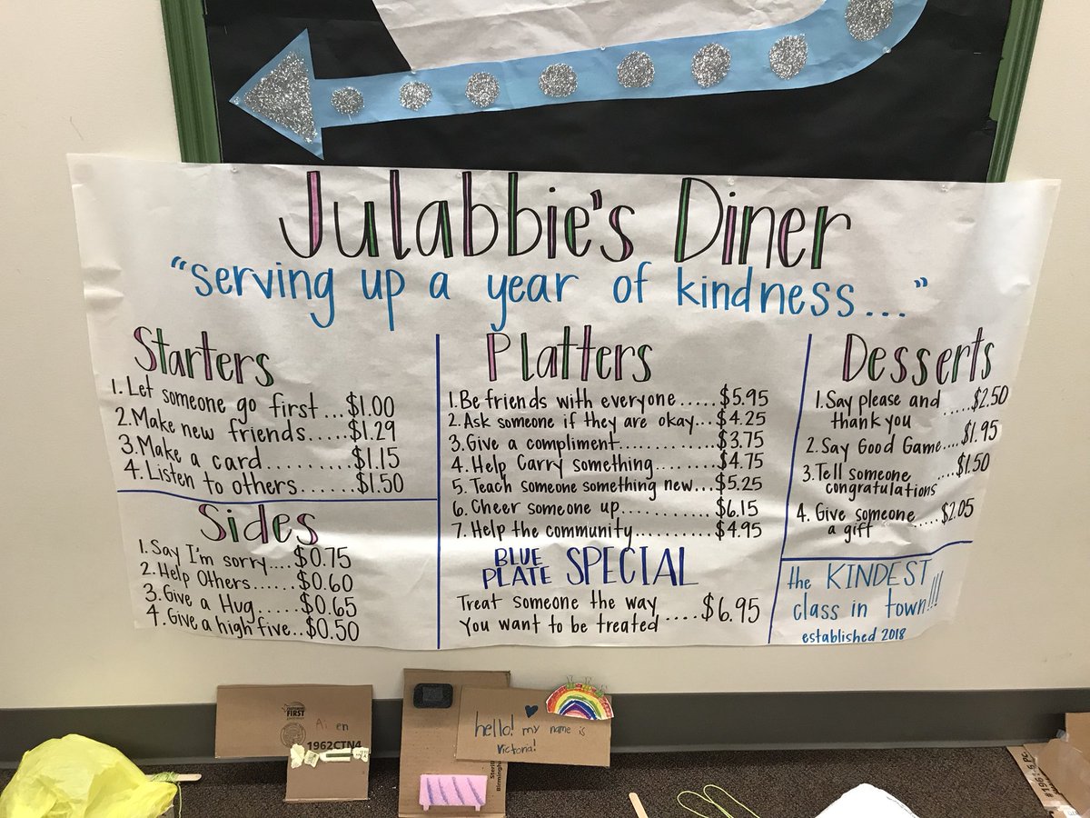 Check out the menu from one of our first grade classes. I definitely want to eat at this diner! #trinitylearns