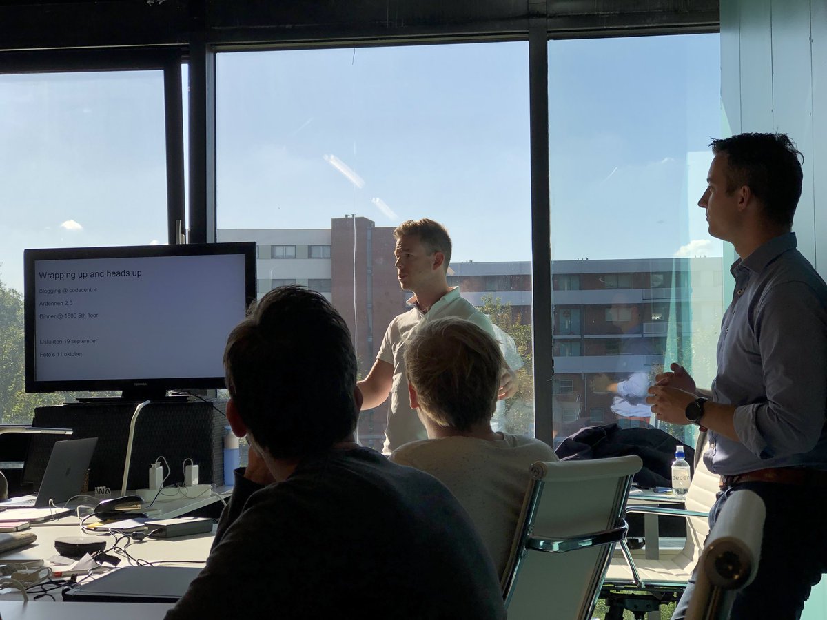 codecentricBA's tweet image. #devThursday at @codecentric_nl came as a surprise 😊 #knowledgesharing #codecentricculture