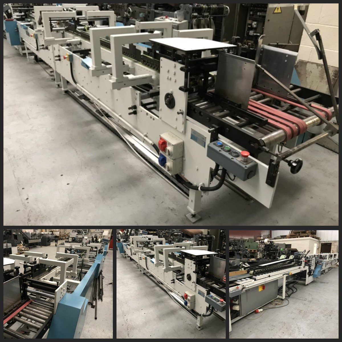 RemgoldLimited's tweet photo. 1989 GRASSI STUDIO 80 FOLDER/GLUER FOR SALE
STRAIGHTLINE AND CRASHLOCK
Max size 80 x 60 cm
Cleaned, Checked & Re-painted. Can be seen under power
Subject to remaining unsold
sales@speedmalt.co.uk
#grassi #sales #folders #foldingcartons #folding #gluer #gluing #print #printing https://t.co/ZSaRXHW1A5