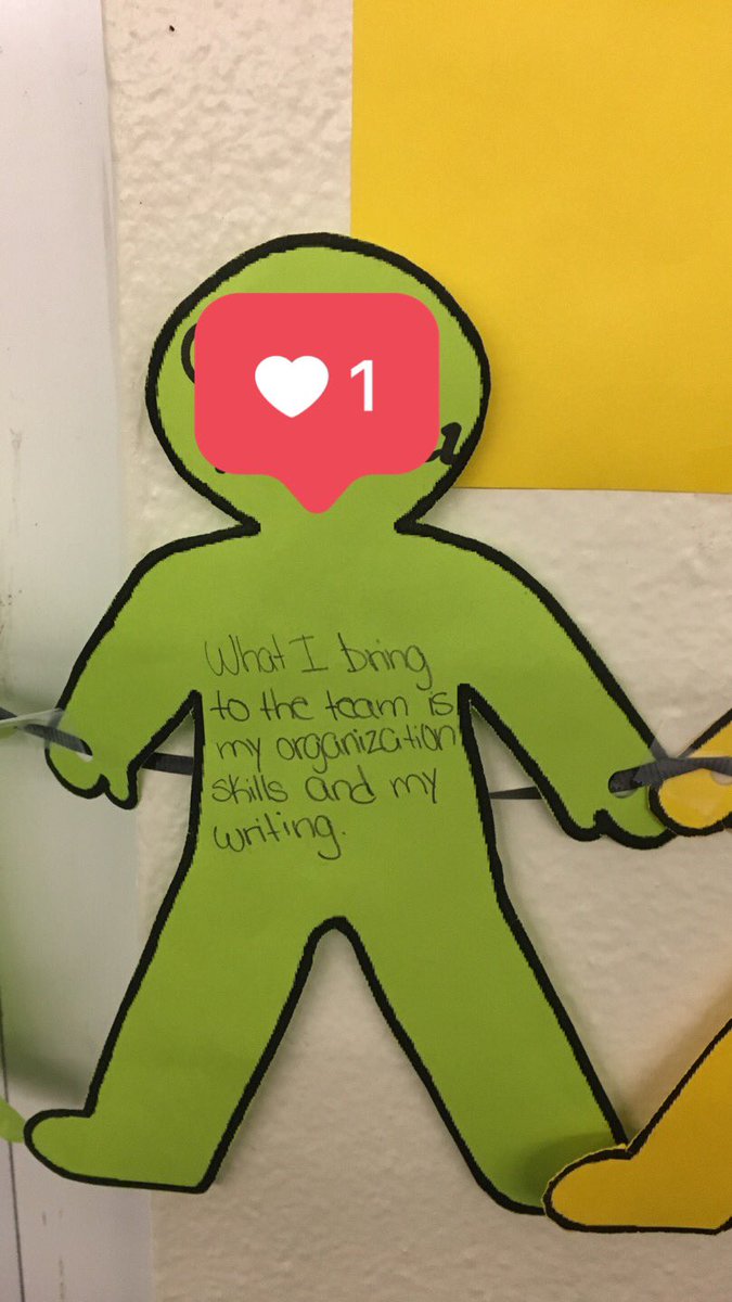 PonceExplorers's tweet photo. Great activity for self-reflection and team-building in our ELL classes with Ms. Fernandez! #TeamingUpForExcellence #PonceIB https://t.co/aNmhsQ8mUA