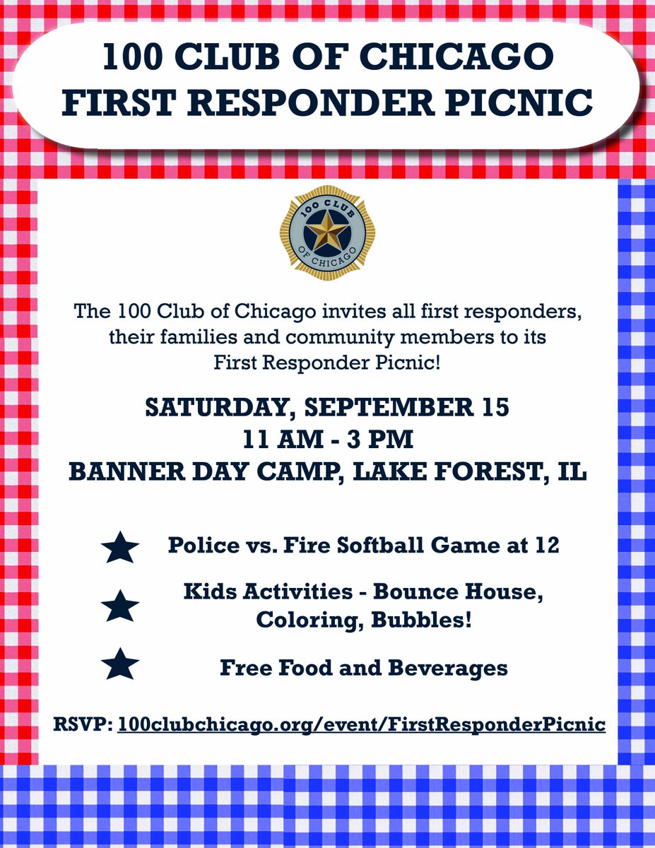 100clubofchicago On Twitter The First Responder Picnic Is On