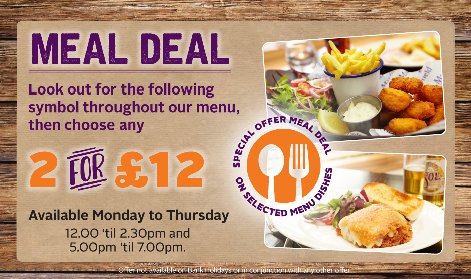 Eat out for less this tonight! Enjoy a great selection of our classic dishes 2 for £12! 😱 #ThursdayMotivation