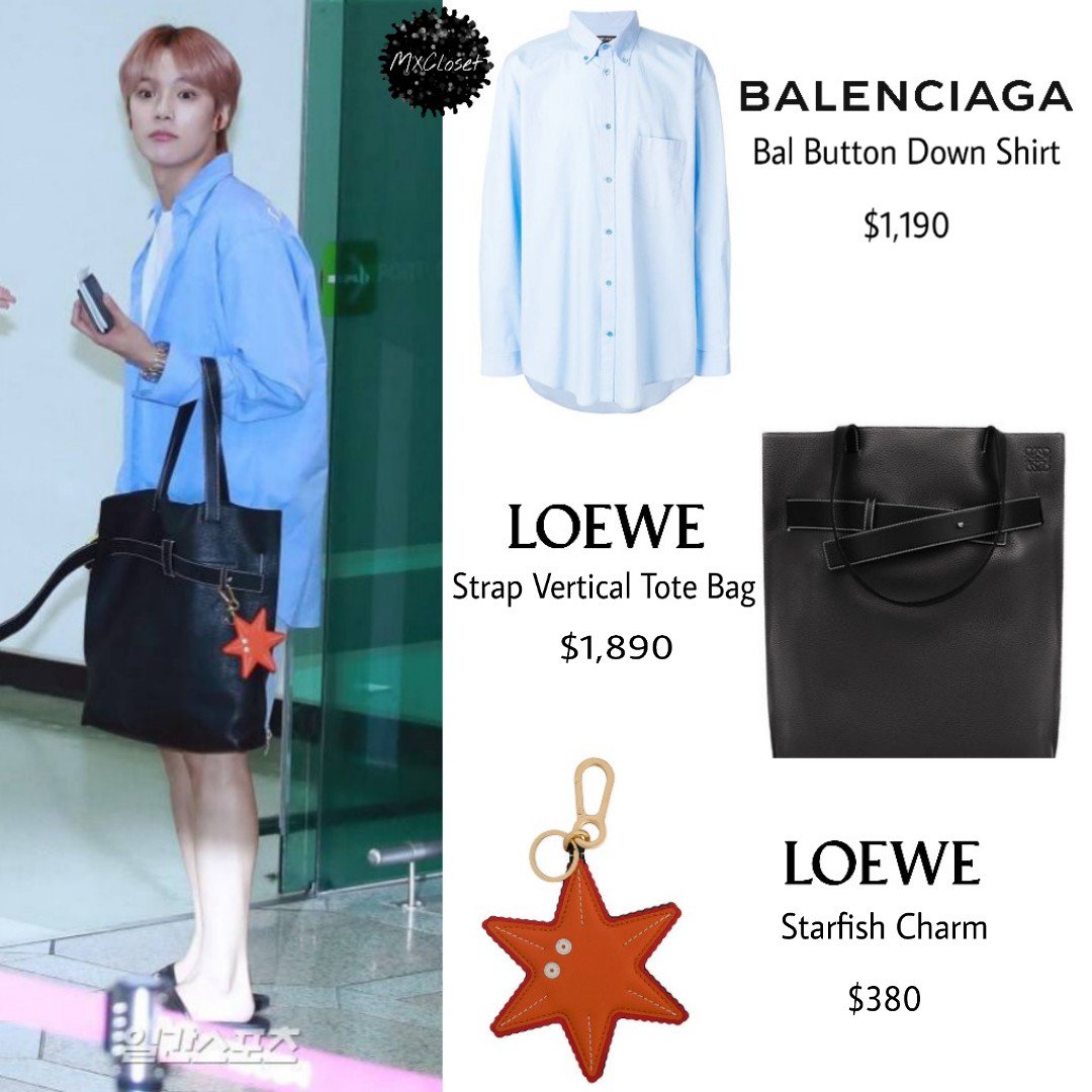 loewe strap vertical tote bag