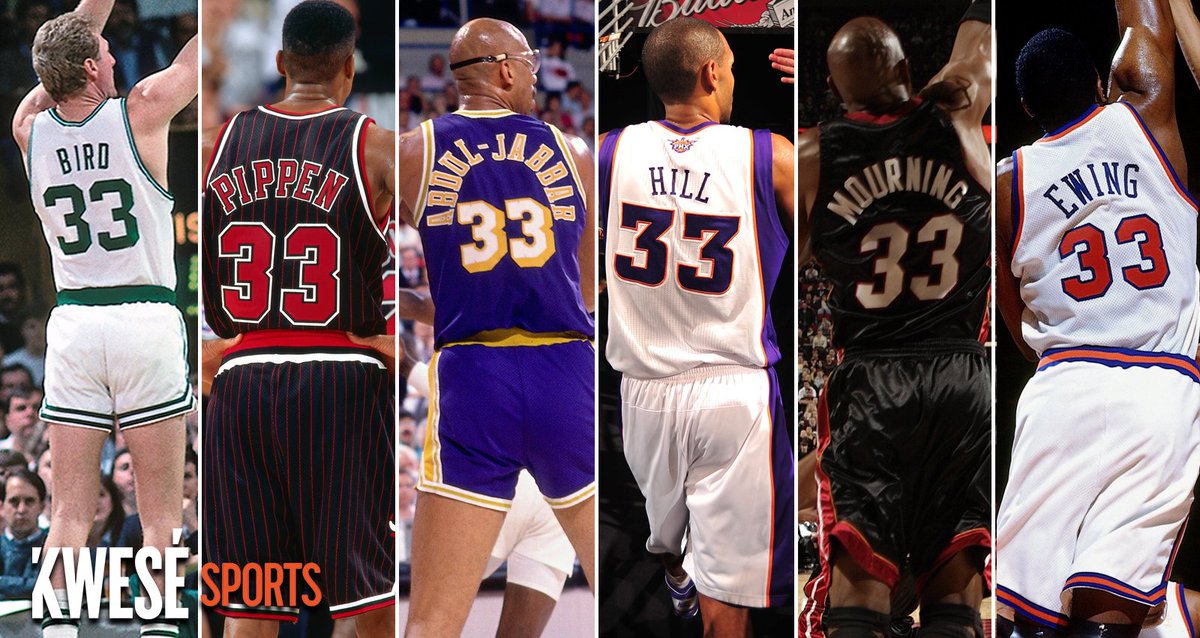 NBA players have worn the No 33 jersey 
