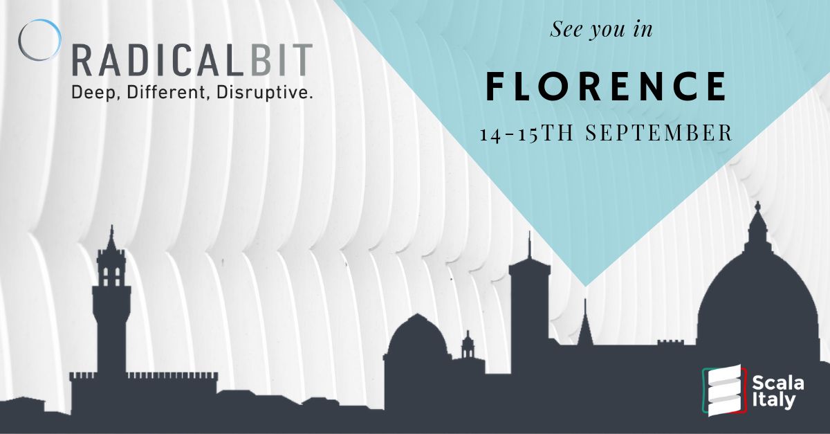 weareradicalbit's tweet photo. "We're getting ready for Firenze! Stay tuned for details on our Talk about NSDb, our distributed time-series Database #scalaitaly #streamprocessing #streaminganalytics" https://t.co/VLf1slxY79