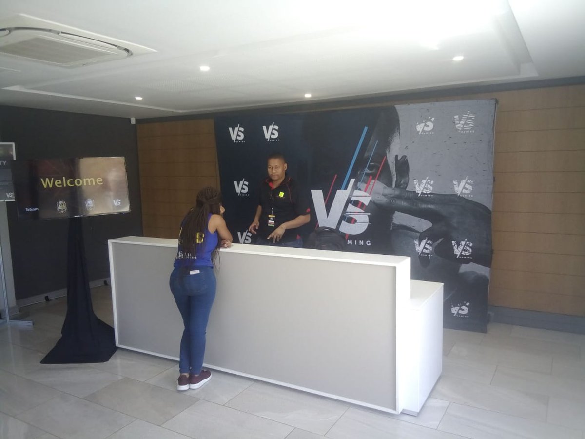 DynacorGaming's tweet photo. The first peak of @ComicConAfrica! #DynacorGaming #QuakeChamps Thank you @GgSentinel for the opportunity to come. https://t.co/S8X54nVbqD