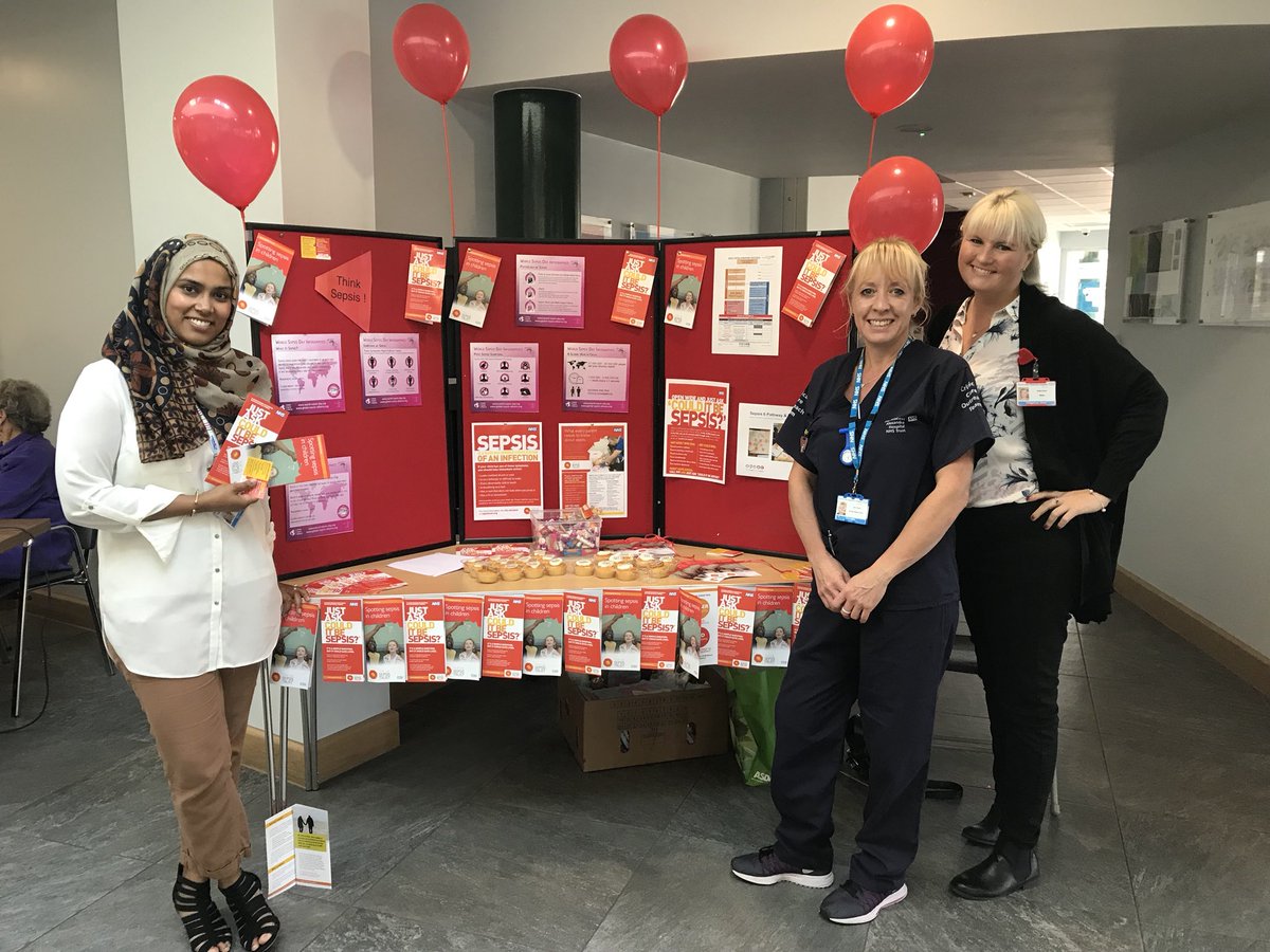 World sepsis day @NHSHarlow educating the staff, patients and visitors ❤️