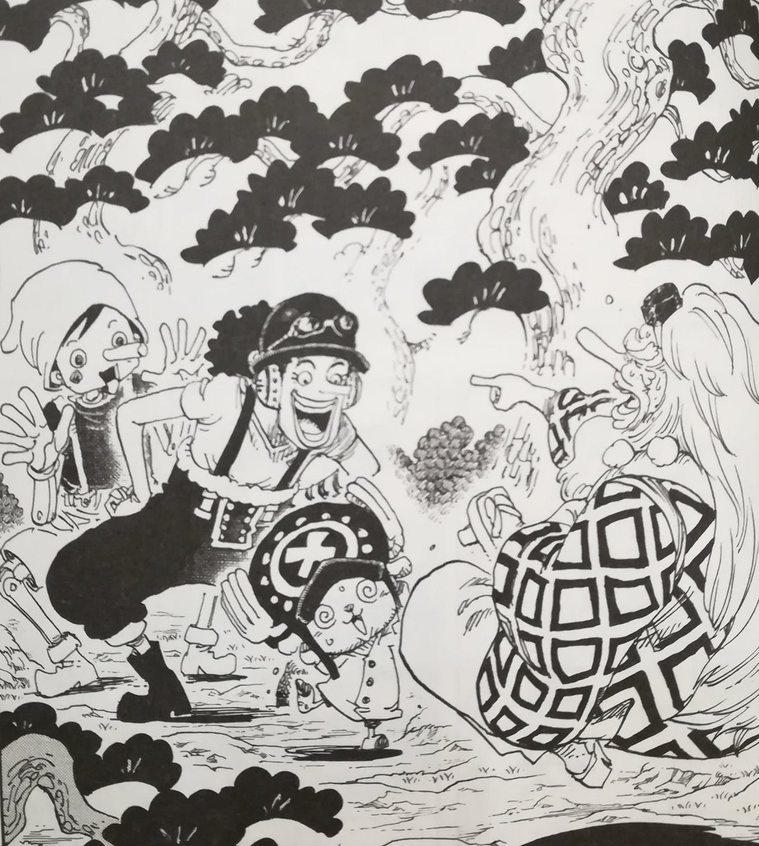 One Pieceが大好きな神木 スーパーカミキカンデ ワノ国の松は793話でもそれっぽいのが描かれてますねー その時に描いたやつ One Piece 第910話 感想 神木健児 Onepiece Kun Note ノート T Co Vm0kenqkbd