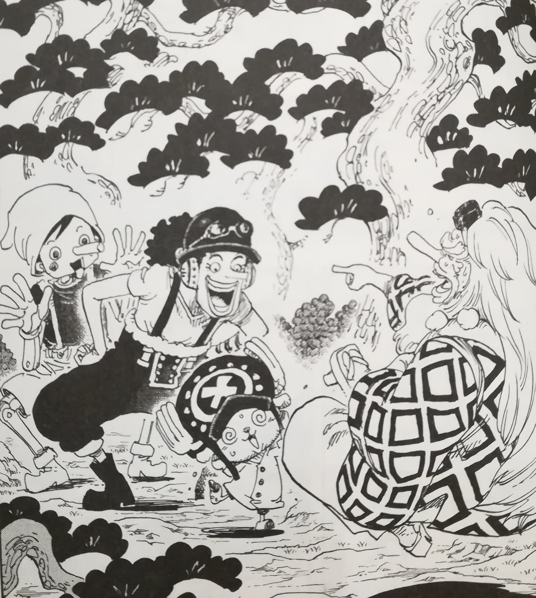 One Pieceが大好きな神木 スーパーカミキカンデ ワノ国の松は793話でもそれっぽいのが描かれてますねー その時に描いたやつ One Piece 第910話 感想 神木健児 Onepiece Kun Note ノート T Co Vm0kenqkbd T Co