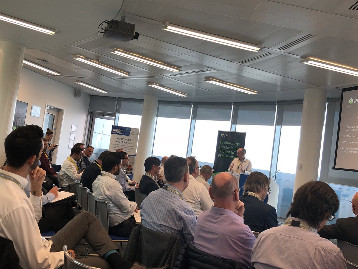JacquiACook's tweet photo. Spending the day at the ARMC,listening to PTC Partner InVMA and customers talk about ‘IoT Exposing the Hidden Factory’ #PTC #InVMA #Howden #DMS #ARMC https://t.co/jFx0vjYhBb