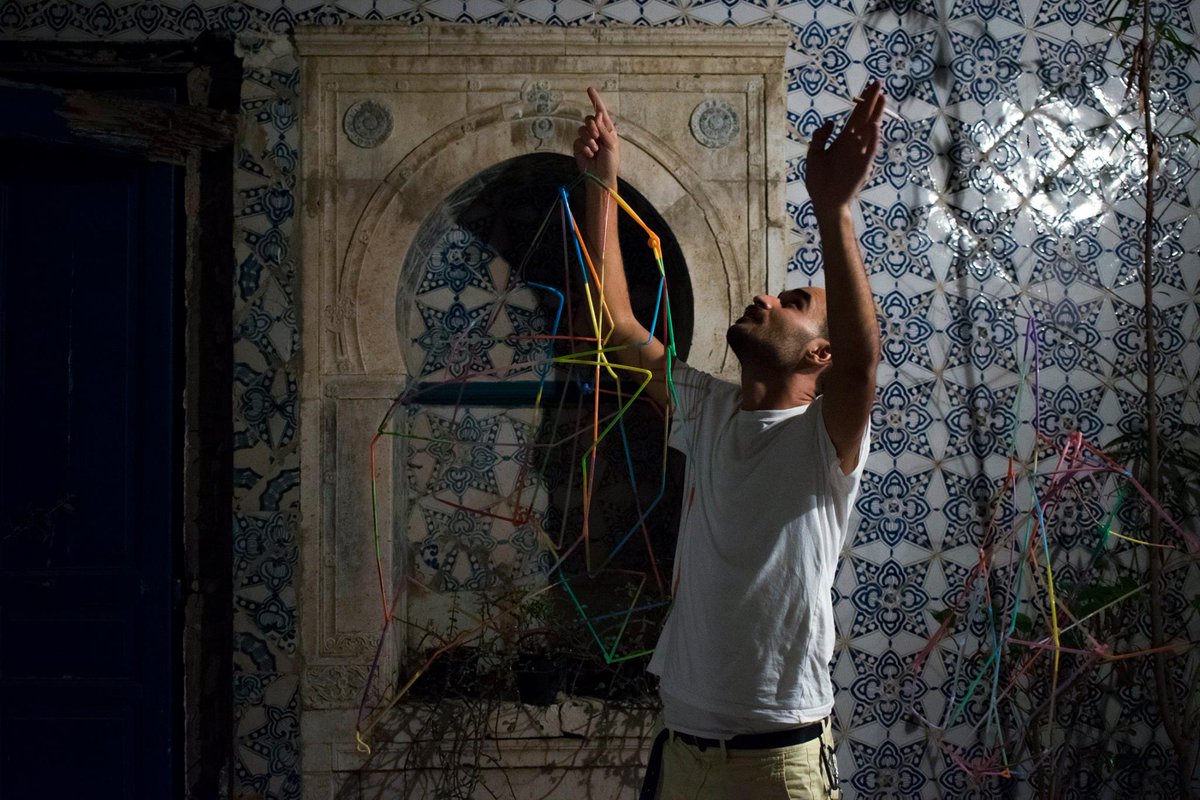 Artist: Aziz Aissaoui <a href="/MedAzizAissaoui/">Med Aziz Aissaoui</a> 
#INTERFRENCE2018 Artwork
Site : Dar Achour

#INTERFERENCE2018 du 6 au 9 septembre à la médina de #Tunis.
Photo : Hajer Riahi / Alpha Bakemono (<a href="/alpha2051/">Brahim Guedich</a>) / Jennifer Braun

#INTERFERENCE #Lightart #Lightfestival #Lightartist #Tunisie
