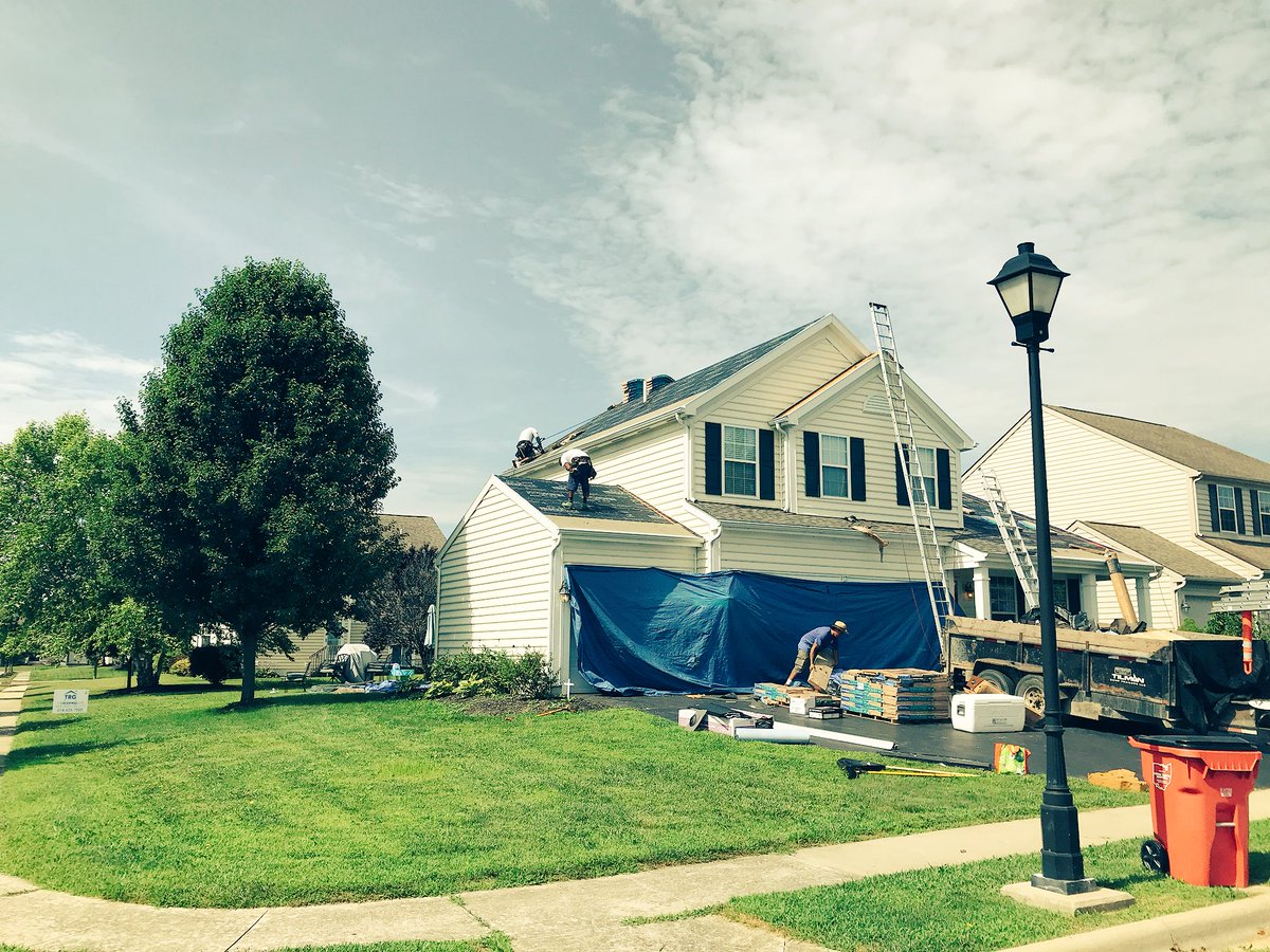 Roof replacement in Grove City, OH using <a href="/CertainTeedRoof/">CertainTeed Roofing</a> #Landmark shingles #TheRoofingGuys #TRG #RoofingDoneRight #GroveCity #Pinnacle