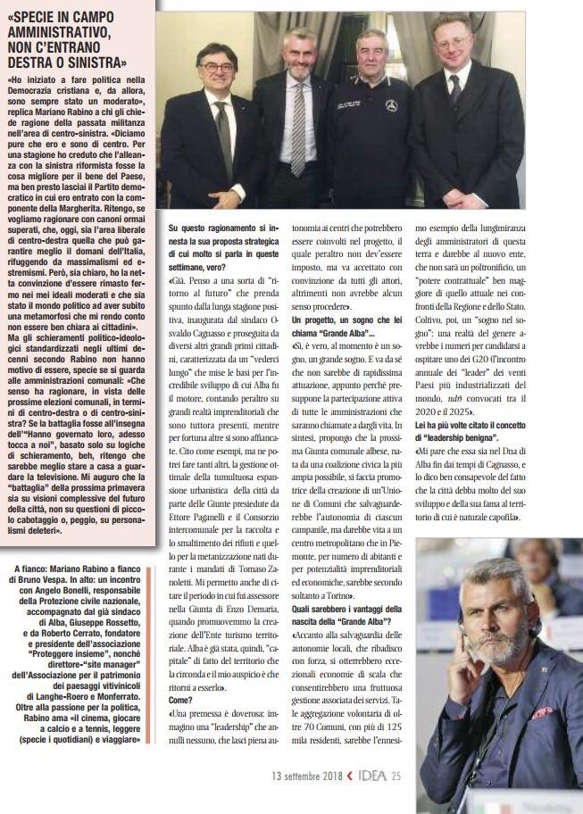 La “Grande Alba” cresce...
Eccomi sulla rivista <a href="/IdeawebTV/">Redazione IdeawebTV</a>...