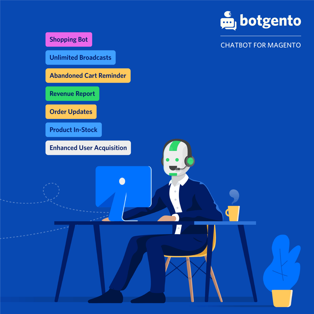 botgento's tweet photo. Botgento Chatbot helping virtual businesses to expand with advancement. 

#technology #AI #artificialintelligence #aibot #chatbot #business #facebookmessengerchatbot #social #marketingtool #magentochatbot #magento #innovation #future #botgento #features #onlineshopping #chat https://t.co/lfEeycWBJ7