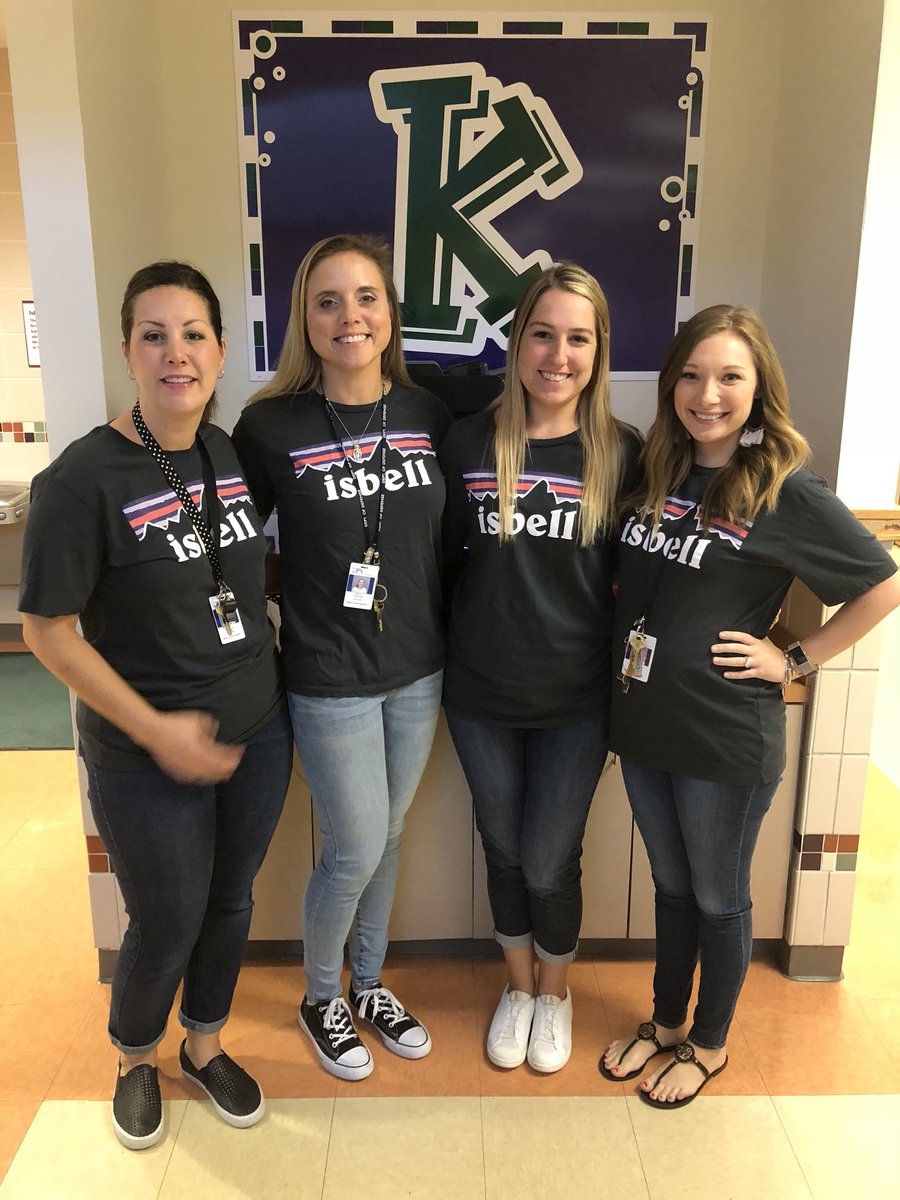 MissMatthews2nd's tweet photo. Kinder team! @IsbellPride https://t.co/Q0y7eh2CN0