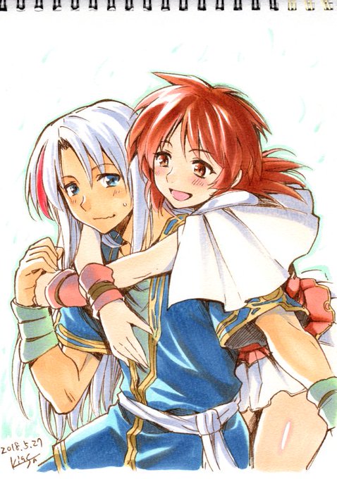 TLに流れてたのを見て思い出したので、ちょっと前に描いた卵王子カイルロッドの苦難。思い出って単語だけでグッと来てしまうのは多分これのせい。思い出はいつまでも。 