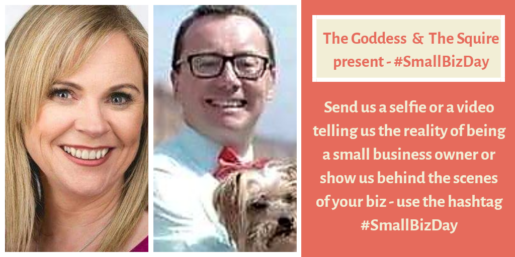 Samantha Kelly (@tweetinggoddess) on Twitter photo Today I'm officially declaring it #Smallbizday send us a video or selfie of what your business is and who you are etc - behind the scenes - And I will RT - A little fun but serious way to show our challenges too with myself and <a href="/pauldunphy/">Paul Dunphy Esquire. 🏳️🌈</a> #Collaboration #Twittermagic Today I'm officially declaring it #Smallbizday send us a video or selfie of what your business is and who you are etc - behind the scenes - And I will RT - A little fun but serious way to show our challenges too with myself and <a href="/pauldunphy/">Paul Dunphy Esquire. 🏳️🌈</a> #Collaboration #Twittermagic