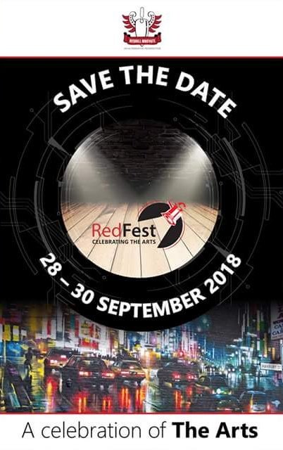 Dazz1210's tweet photo. There's a buzz in the air!

They call it #RedFest

One of the premier Jozi based arts festivals.

28, 29, 30 Sept

Book your tickets @webticketsSA https://t.co/1l6m1gWhFC