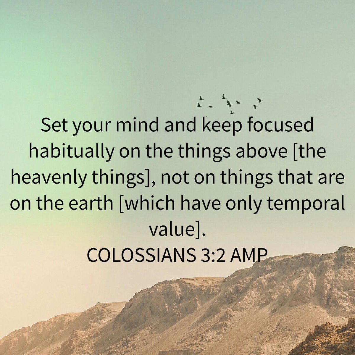 Chellybell03's tweet photo. Set your mind and keep focused habitually on the things above [the heavenly things], not on things…
https://t.co/gnqrrfbOT9 https://t.co/fosNzNi11G