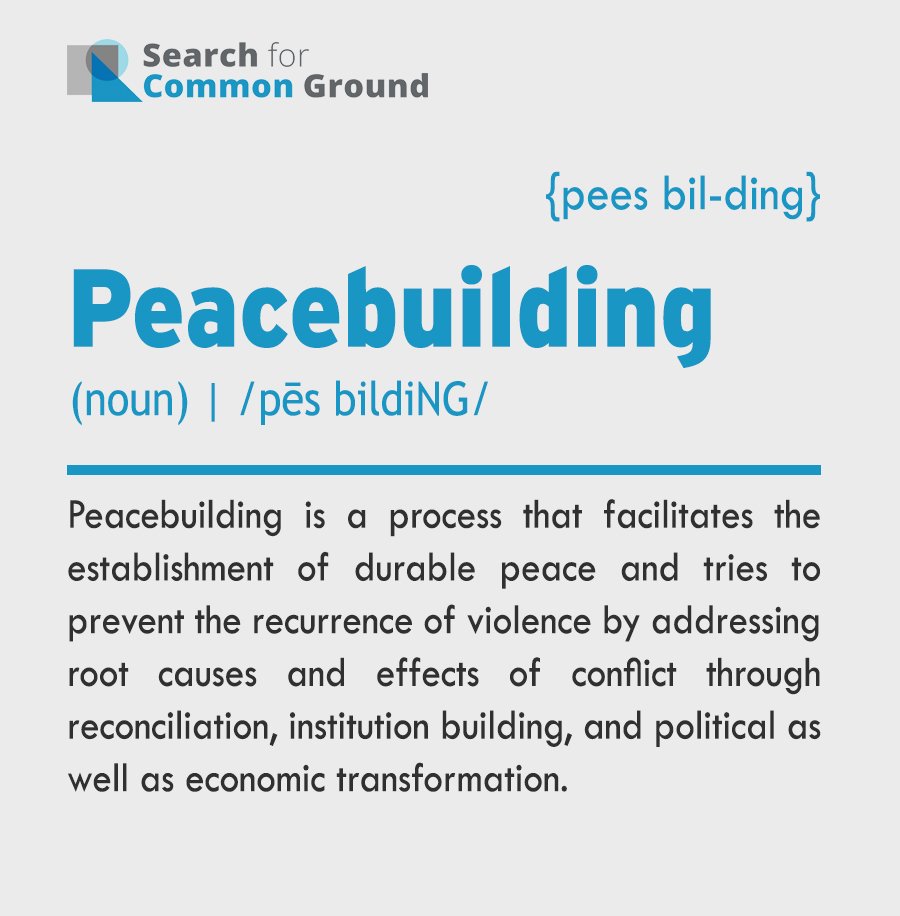 Warmongering 
Fighting 
Battling 
Brawling 
Skirmishing 
Sparring 
Contending 
There are plenty of words for fighting in the dictionary. 
But #peacebuilding isn't in there! 
RT to ask <a href="/OED/">The OED</a> <a href="/CambridgeWords/">Cambridge Dictionary</a> <a href="/MerriamWebster/">Merriam-Webster</a> to recognize the people building peace every day