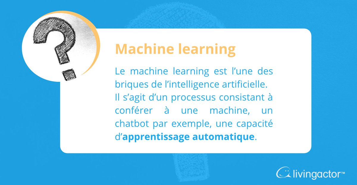 LivingActor_FR's tweet photo. Connaissez-vous le vocabulaire de l'#IntelligenceArtificielle ? Découvrez tous les termes et les expressions qui restent peut-être encore obscurs à vos yeux dans notre #glossaire ! https://t.co/bDjjqirB8y #MachineLearning #IA #DeepLearning #ChatbotManager #DataCrunching #Chatbot https://t.co/Hv4NviLMjN
