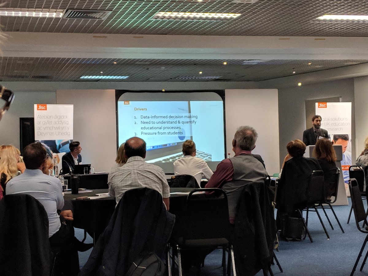 djalewis's tweet photo. Niall Sclater "Students think that we are already collecting data about them" Keynote 2 #lawales #lacymru https://t.co/ZgV7NkKrWO