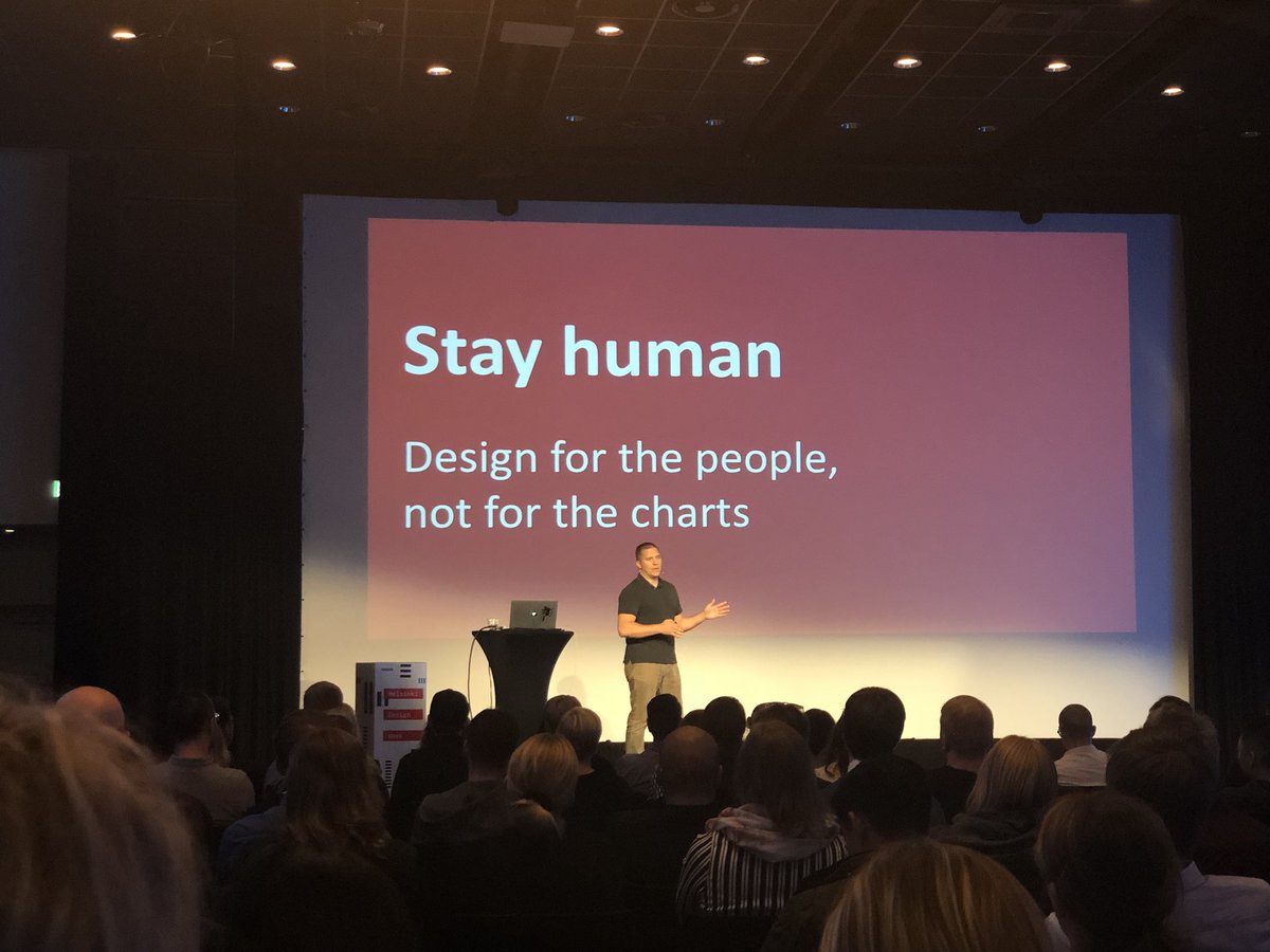 RemyBertoli's tweet photo. “Don’t rely on statistical significance” by @SygicOfficial. To conclude this year #DDDD2018 I think it cames right on time to say that we don’t design for the charts but for the people! #HDW2018 #evermadelife https://t.co/qe3cvp6qAe
