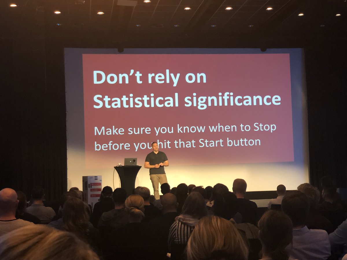 RemyBertoli's tweet photo. “Don’t rely on statistical significance” by @SygicOfficial. To conclude this year #DDDD2018 I think it cames right on time to say that we don’t design for the charts but for the people! #HDW2018 #evermadelife https://t.co/qe3cvp6qAe