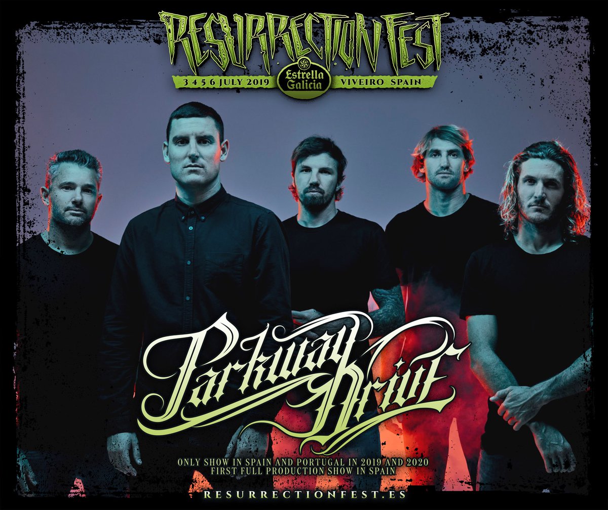 parkwayofficial's tweet photo. Spain 🇪🇸!! We are finally making it to @resurrectionfest !! We will be headlining the 2019 edition and it will be our only Spain / Portugal show for 2019/20. Full production / full pyro / do not miss it ☄️💥🔥!! https://t.co/QXagHVYSMk