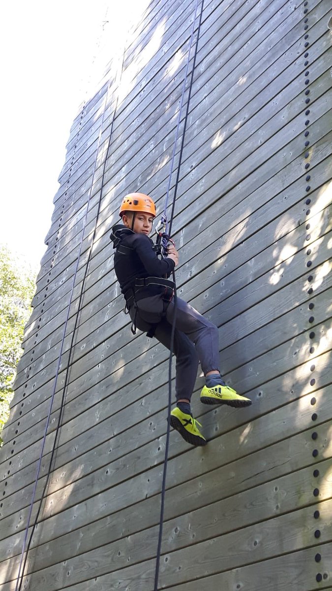 coffee_roo's tweet photo. Some super confident abseilers! Apparently Miss Cowell wasn’t quite as confident as the children....😬 https://t.co/urm5FpJDv3