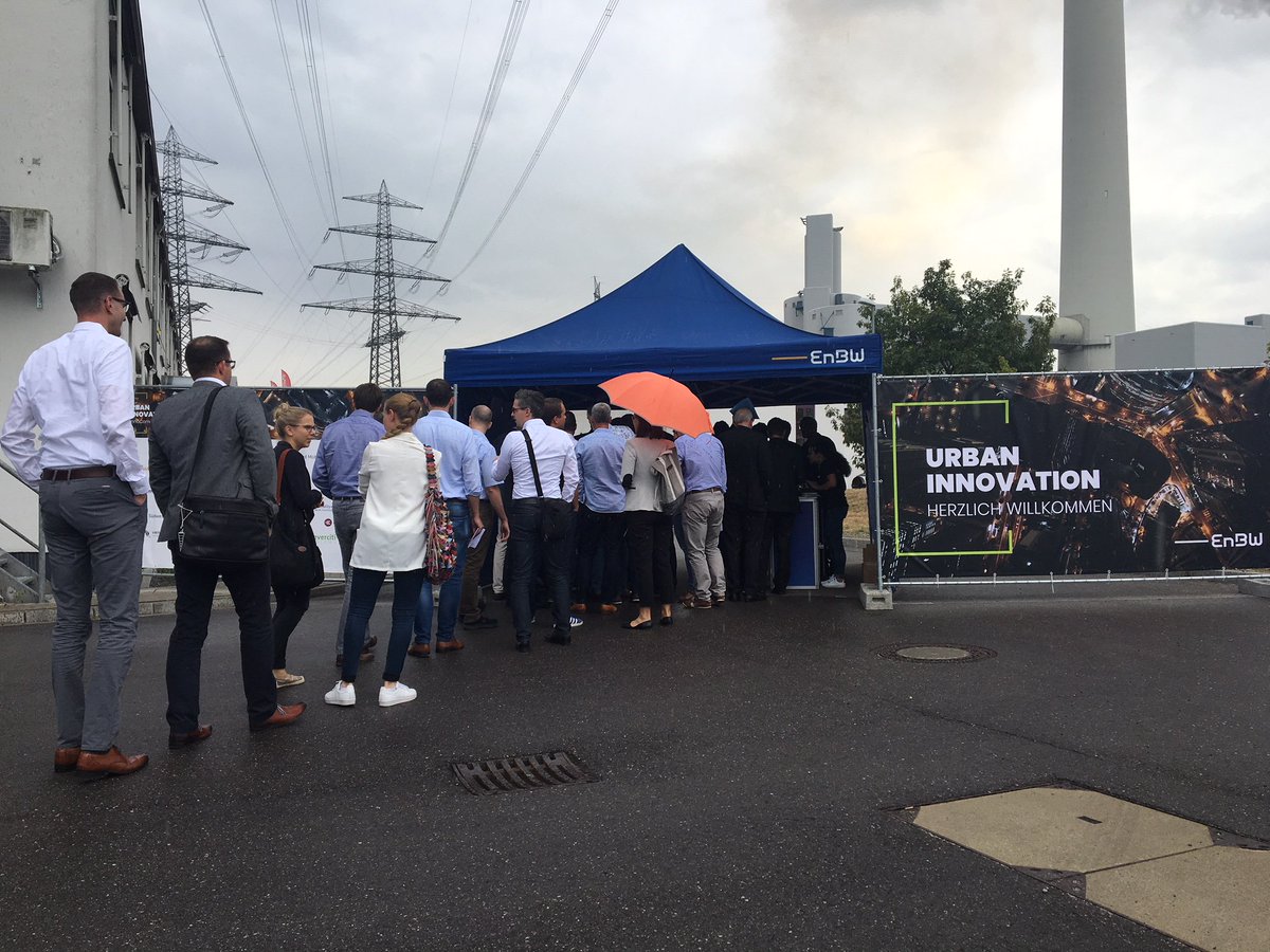 EnBW's tweet photo. Startschuss für den #UrbanInnoDay! Heute dreht sich im #InnoCampusKA alles um #Innovationen für die Stadt von morgen. Wir freuen uns auf viele Besucher, clevere #Startup Lösungen und spannende Vorträge. Bei @InnoCampusKA gibt´s weitere Eindrücke - jetzt folgen! https://t.co/1XhbA8VMi7