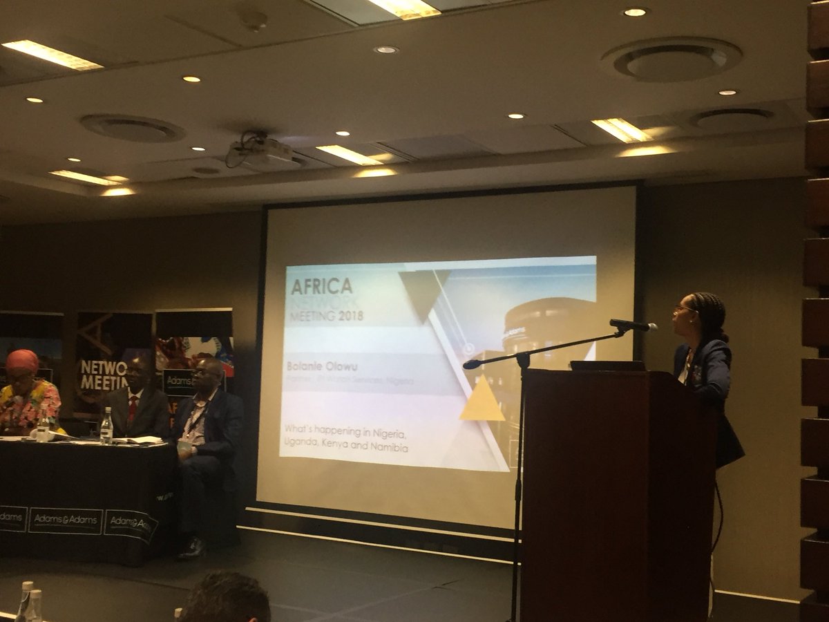 AdamsAdamslaw's tweet photo. @LitaQamata leading a discussion on latest IP litigation matters in Nigeria, Uganda, Namibia and Kenya @AdamsAdamslaw #AfricaIPNetwork https://t.co/RBcBgqbBMC