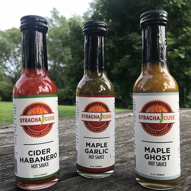 syrachacuse's tweet photo. Have you sampled our newest seasonal batch’s using @critzfarms hard cider and @dutchhillmaple award winning maple syrup? We’ll be slingin em at the Jordan Fall Festival and at our Destiny USA hot sauce tasting bar all weekend long. #thisisgood #localflav… https://t.co/12kVOd75y5 https://t.co/qKV7hv9JiO