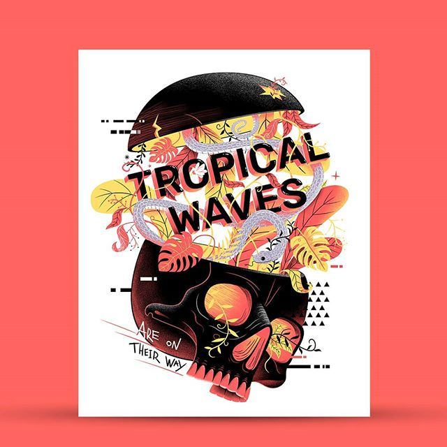 A print for a project that got canceled☠ #illustration #skull #print #tshirt #graphicdesign #tropical ift.tt/2x7gCgM