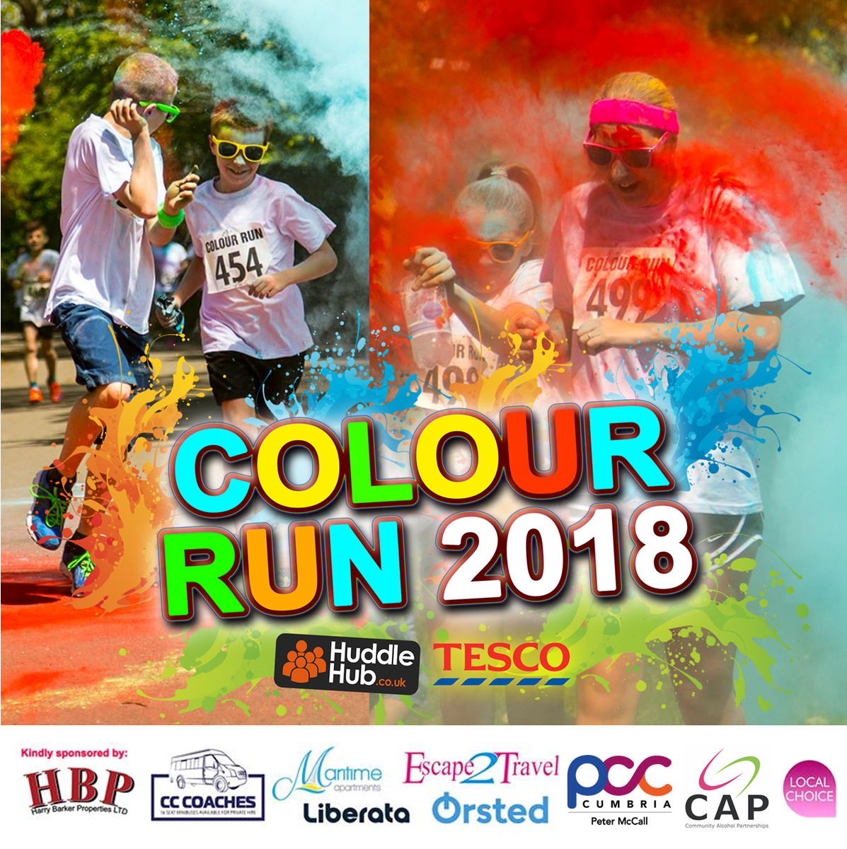 HuddleHubNews's tweet photo. Hundreds of people are taking part in the Barrow Charity Colour Run on Sunday 23rd Sept in Barrow Park. Have you got your tickets? Register online: https://t.co/qLPAoGzgRf https://t.co/SO9N8ikyOO