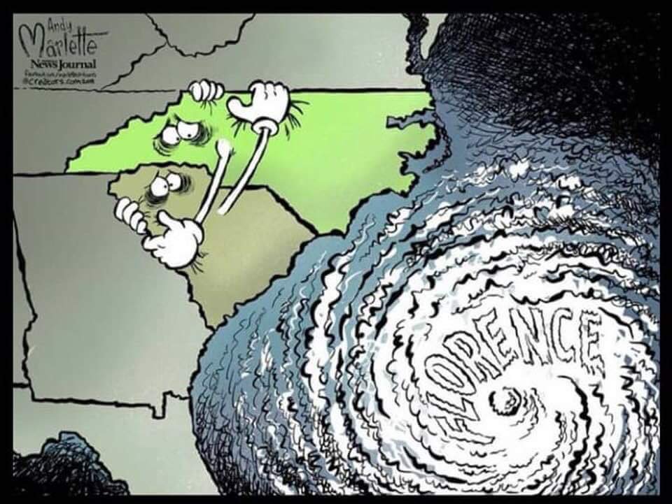 943WSC's tweet photo. Please stay safe y’all! We’ve got you covered here on air and on your @iHeartRadio #App #florencehurricane #Florence #SCStormwatch https://t.co/LY7gV2r1N4