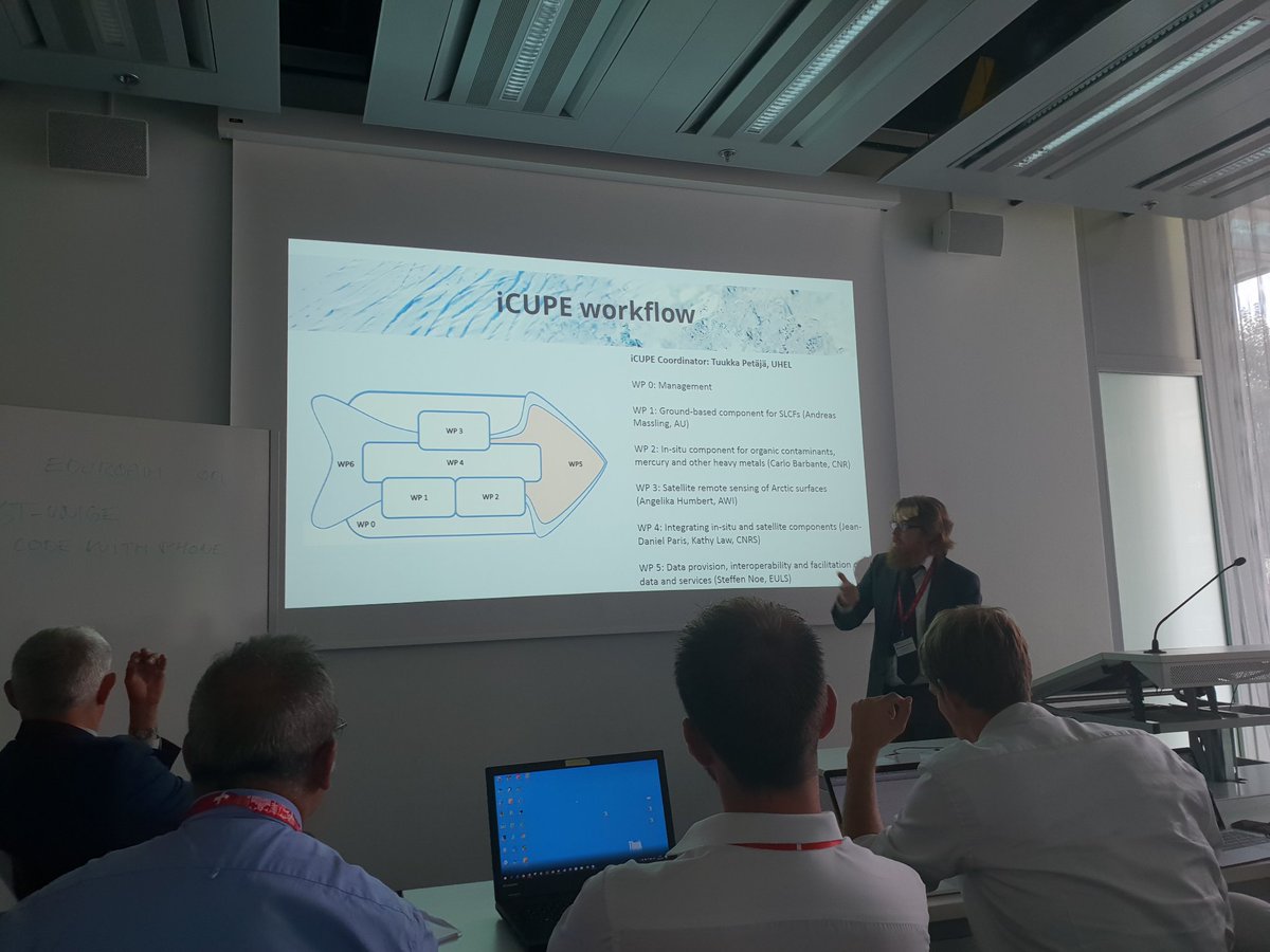Tuukka Petäjä presenting <a href="/iCUPE_PO/">iCUPE</a> at <a href="/eurogeoss/">eurogeoss</a> workshop #EGWS2018