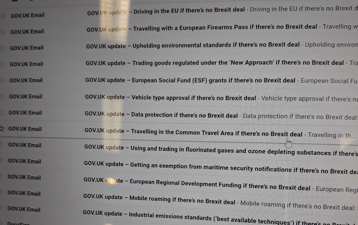 raemckellar's tweet photo. Thanks for the 28 no deal Brexit emails https://t.co/YVZsmmp60u. https://t.co/0q9FFpbB49