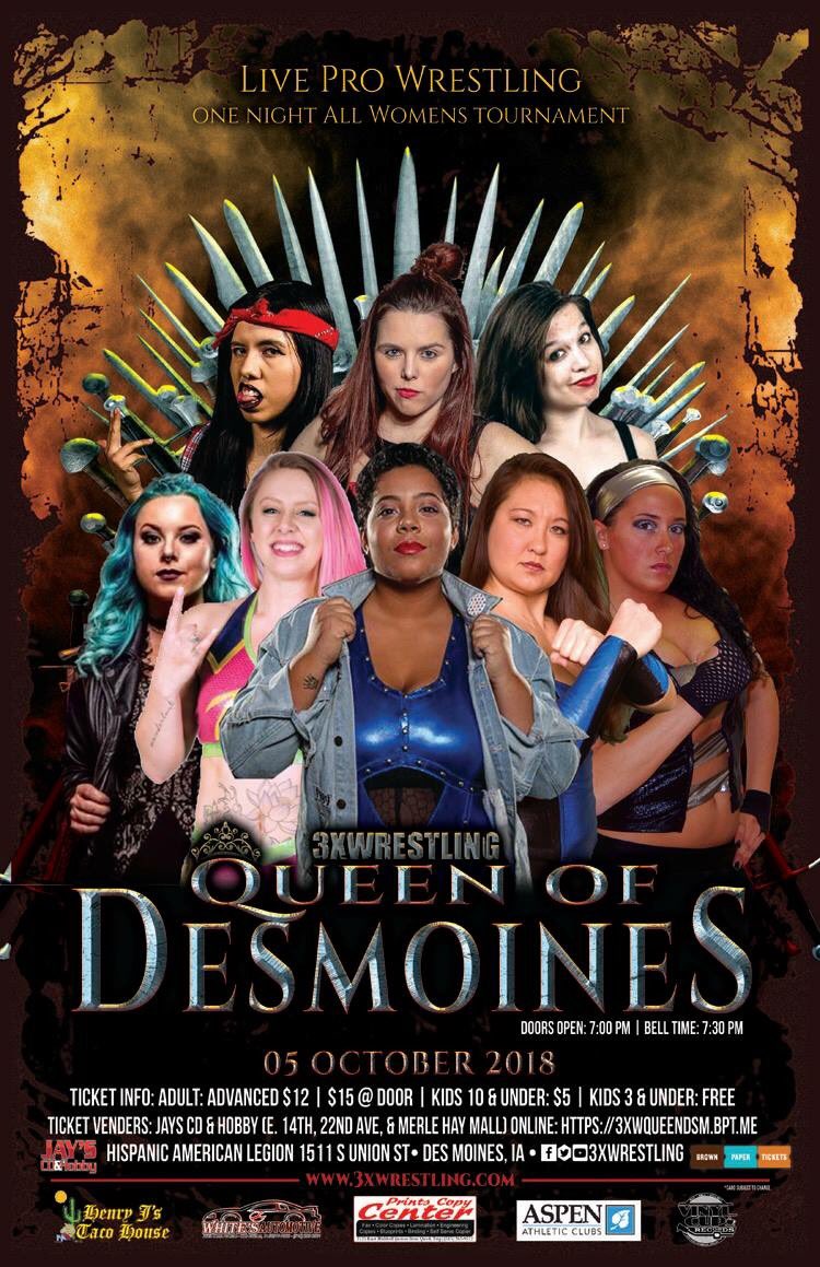 Friday October 5th! The first all female 3XW event! Don’t miss it, get your tickets now: https://m.bpt.me/event/3584107