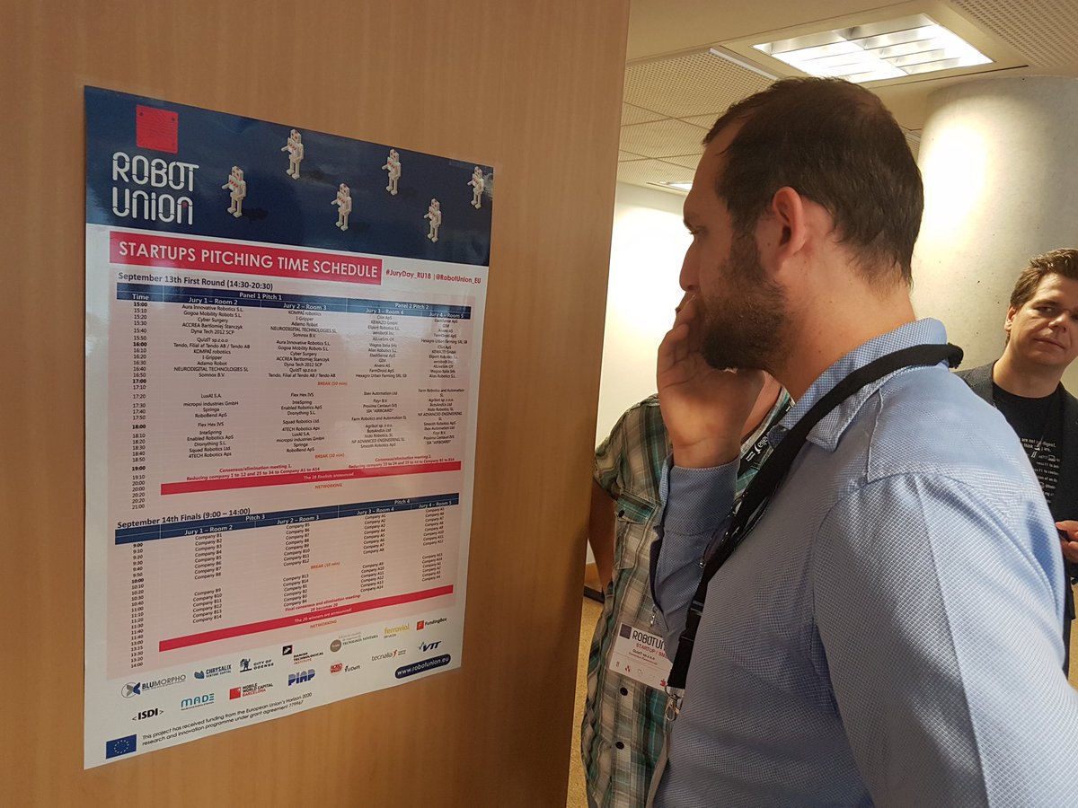 RobotUnion_EU's tweet image. Startups and SMEs getting ready! #Jury_DayRU18