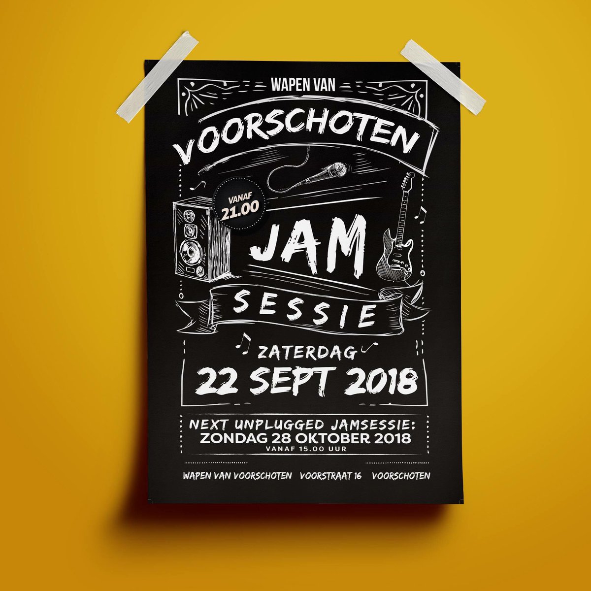 PETERVCOMPANY's tweet photo. #jamsessie #voorschoten #poster @PETERVCOMPANY https://t.co/p44JYhGysa