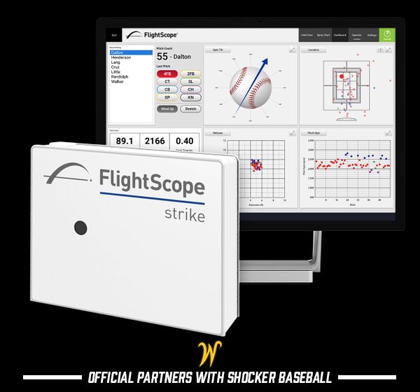 CoachToddButler's tweet photo. Excited to have Flightscope and FlightscopeMevo in the future of Shocker Baseball Analytics and Technology #WATCHUS https://t.co/eBDqnVwLMa