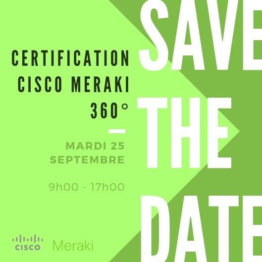 DistriWAN's tweet photo. 👉 Vous souhaitez devenir incollable sur les solutions #Cloud ? La journée de Certification #Cisco #Meraki 360° est faite pour vous ! 😎
Formation gratuite - Places limitées > https://t.co/upgmTMvfst https://t.co/GgpRcm8ycx