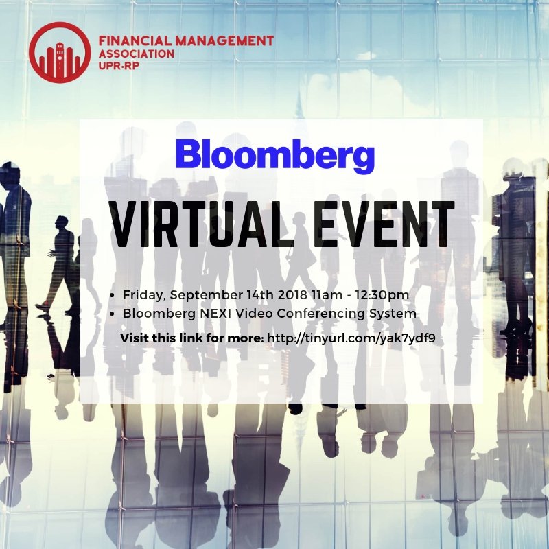 fmariopiedras's tweet photo. Don’t miss out! Learn more about Bloomberg and their careers opportunities. •
#bloomberg #fmauprrp #fma #financialmanagementassociation #finance https://t.co/7NJH50z8Fi